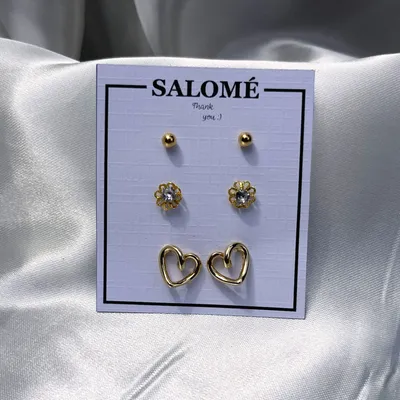 Aretes Corazón Mini de acero inoxidable 316L - joyas que no se oxidan - Joyería Salomé