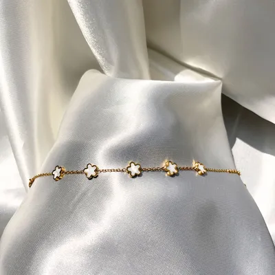 Pulsera Mini Flores de acero inoxidable 316L - no se oxida - Joyería Salomé Quito