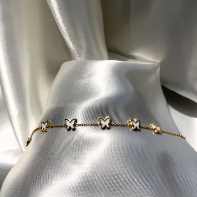 Pulsera Mini Mariposas de acero inoxidable - no se oxida - Joyería Salomé Quito